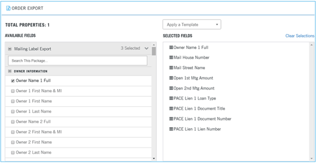 TitleFlex API order export image