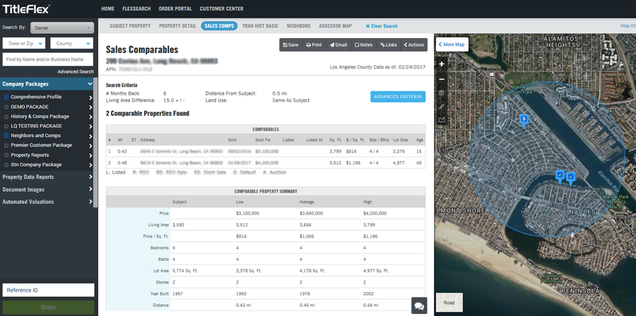 TitleFlex Comparables